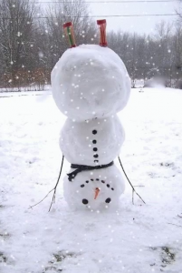 snowman and lawncare